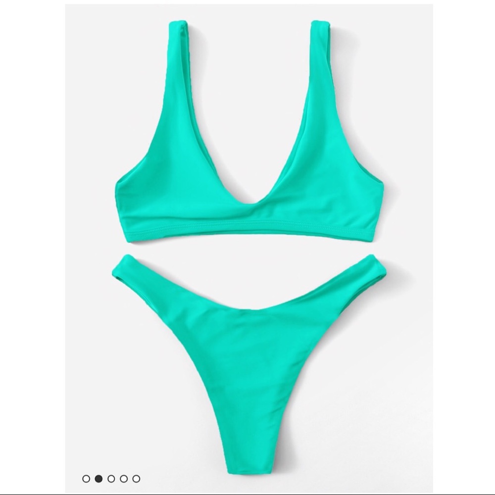 Neon turquoise bikini